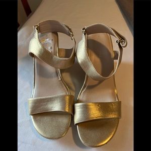 Gold is the new black Kenneth Cole wedges